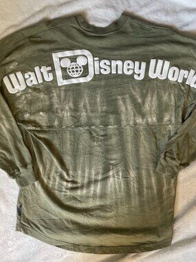 Walt Disney World Parks Spirit Jersey, Long Sleeve, Green Tie Dye, Size Small